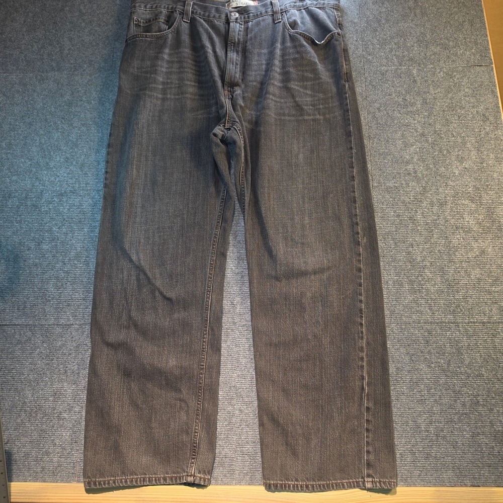 Levi's 559 Relaxed Straight Jeans Men 42x32 Gray Good Denim Pants 00559-1274